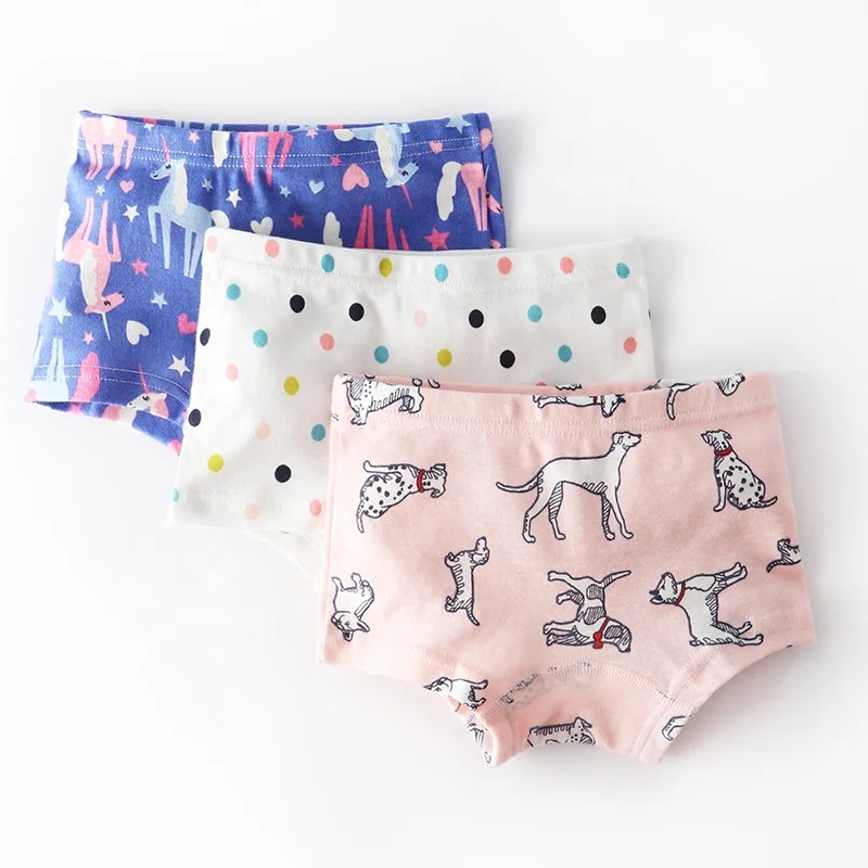 
Factory New Fashion girls preteen underwear Soft cute girls underwear sweet printing design young girls underwear 