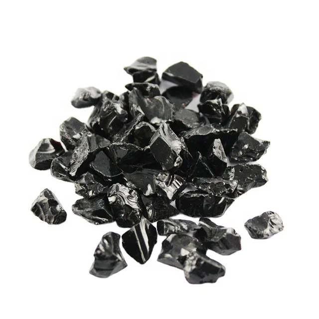 Crushed Black glass chips for terrazzo floor