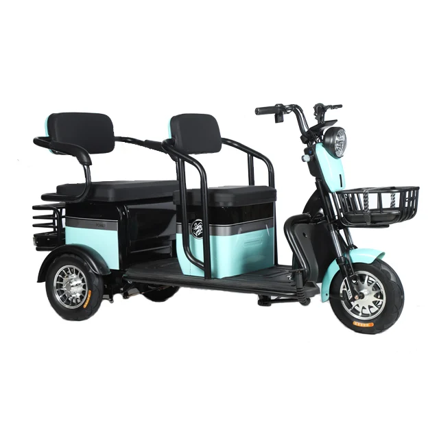 2024  electric tricycle for 3 person 500w 48V adult electric tricycle  made in China