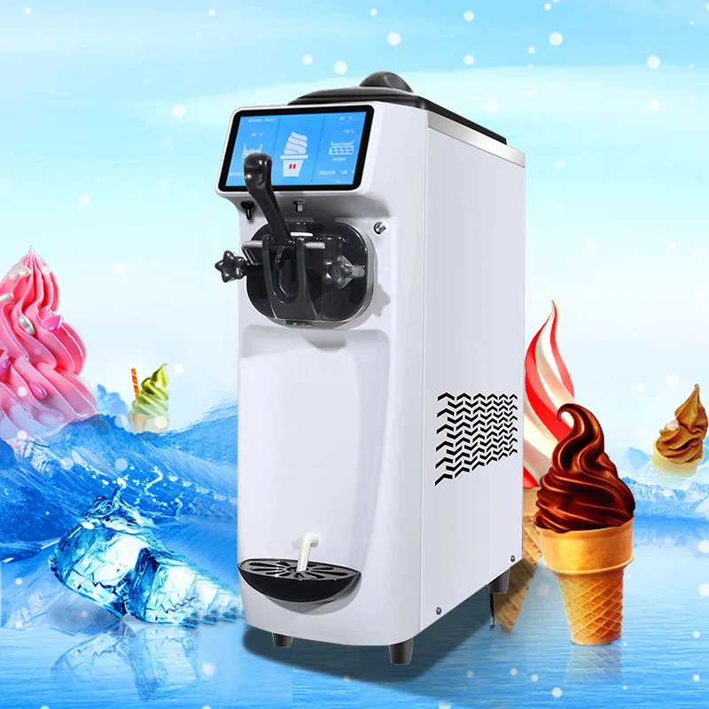 Table top soft serve portable ice cream machine icecream maker 220v small mini soft home ice cream machine at home price maker