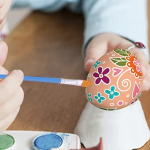 paint brush set cheap factory blue nylon hair flat watercolor acrylic gouache art supplies artist paint brush