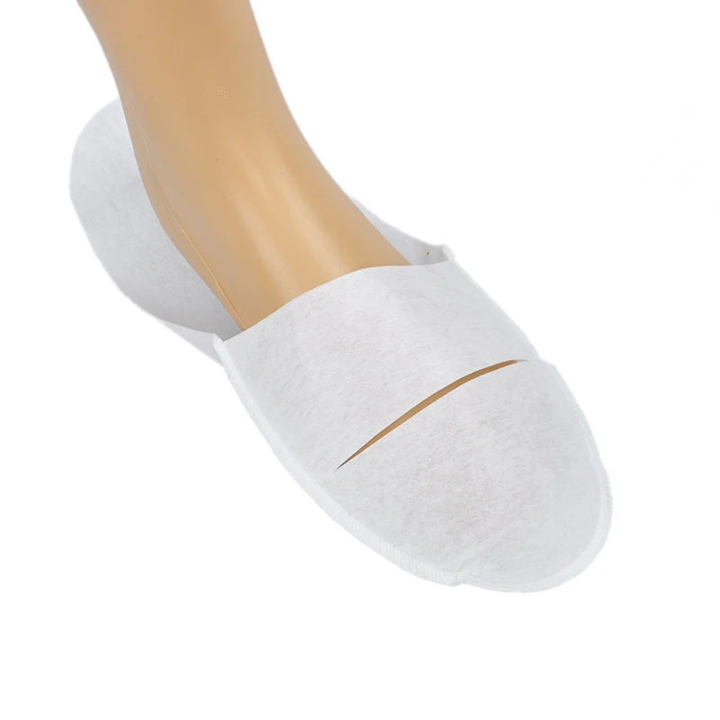 JUENYA Closed Toe Disposable Breathable Non Woven Spa Slippers for Hotel and Travel Cheap