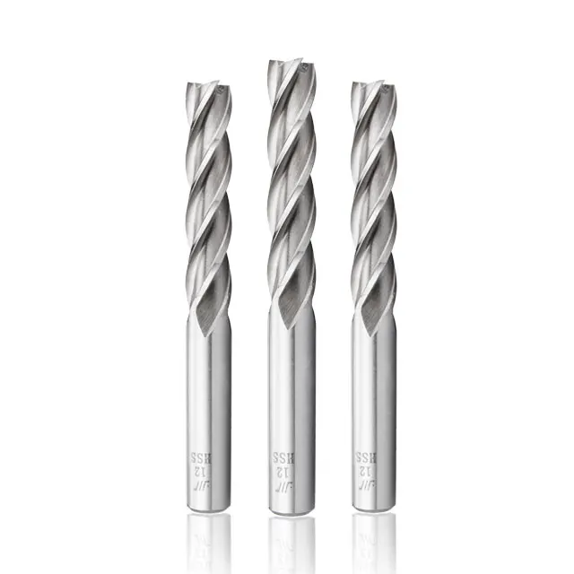 Hardware Tools Insert Milling Cutter Cnc Tool Down Fully Ground Straight Shank Long Type End Mille