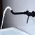 New Design Brushed Gray Basin Wall Mounted Lavatory Faucet