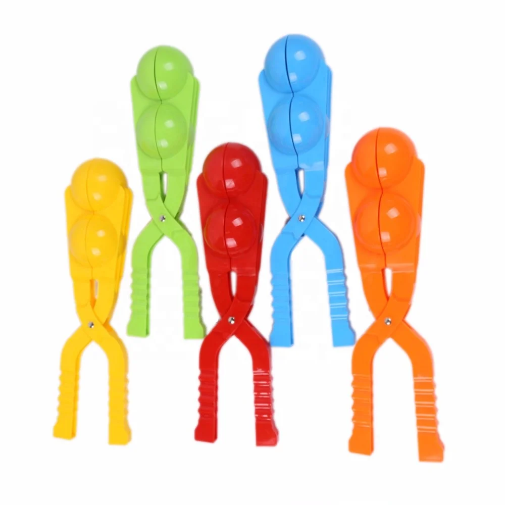 
1Pcs double Snowball clip Winter Snow Ball Maker Sand Mold Tool Snowball Fight Snow Scoop Maker Clip 