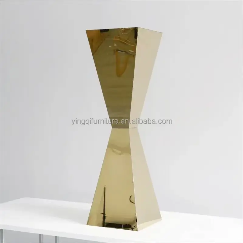 X Shaped Stainless Steel Metal Tall Wedding Table Decoration Flower Stand