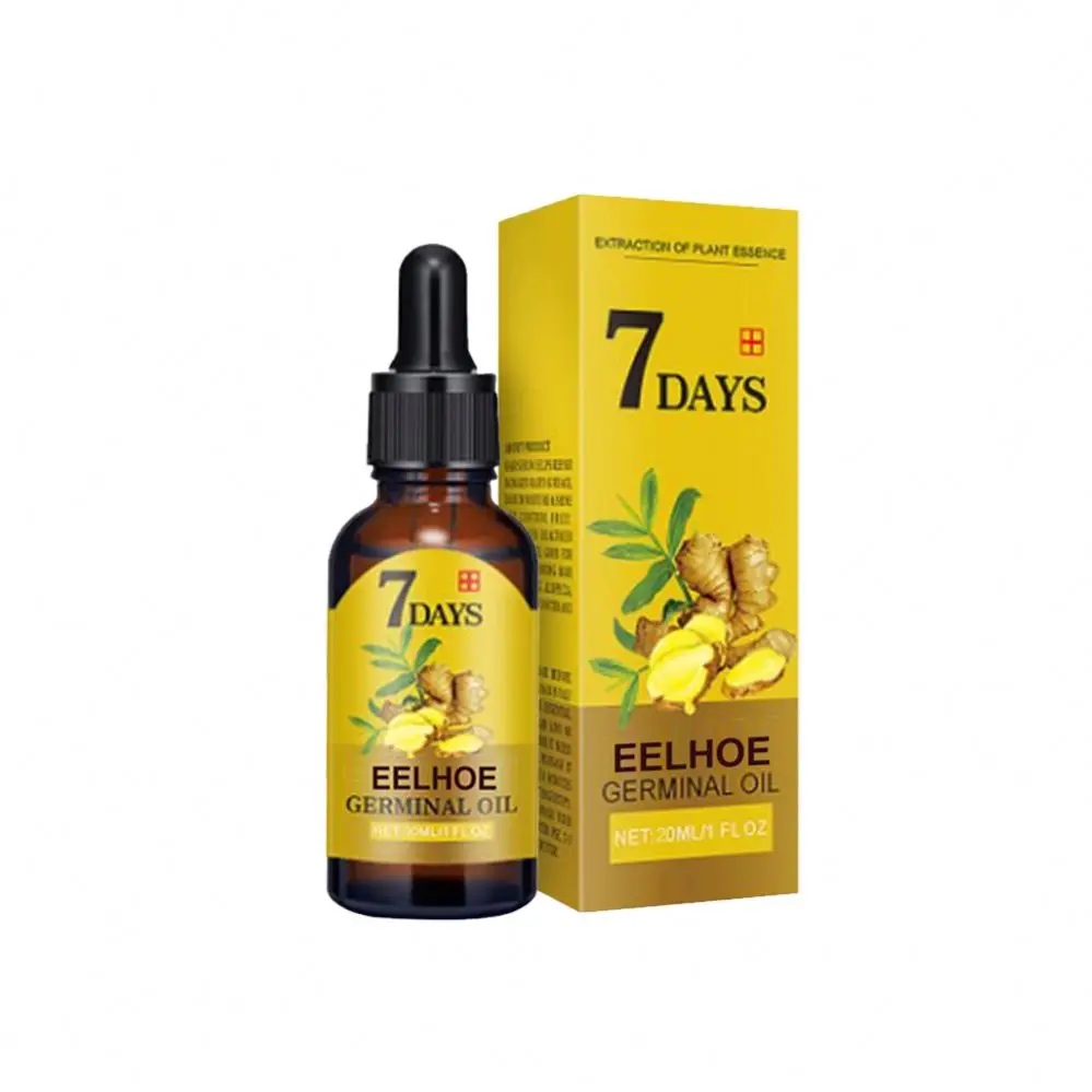Costom 10/15/20/40ml Fast Hair Regrowth Essential Oil Ginger Hair Loss Treatment 7 Days Anti-loss Strong the Root of Hair Serum
