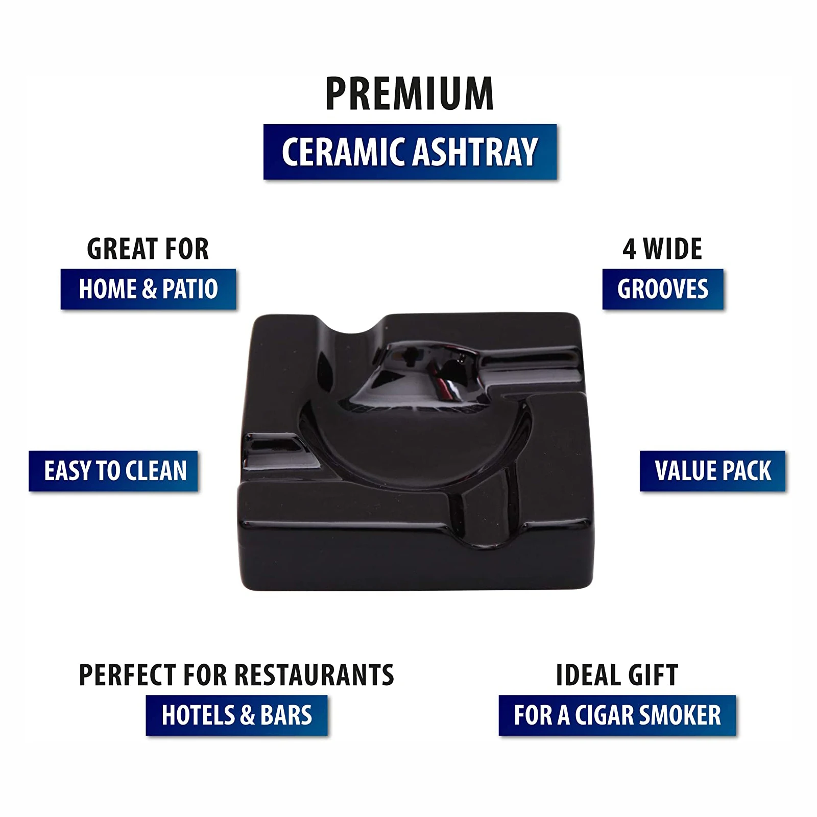 Roxyrolla Wholesale Custom LOGO Porcelain Ashtray Ceramic Ashtrays Smoking Custom Ceramic Ashtray With Lighter