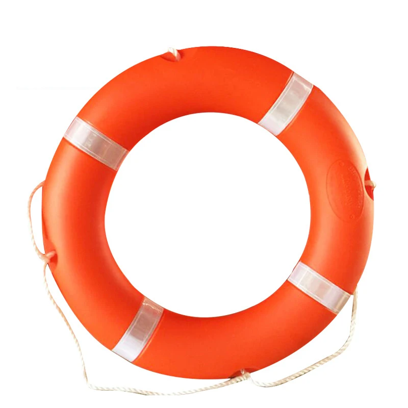 Wholesale High Buoyancy Orange Float 2.5kg Life Rings Buoy Life Preserver for Ship Boat