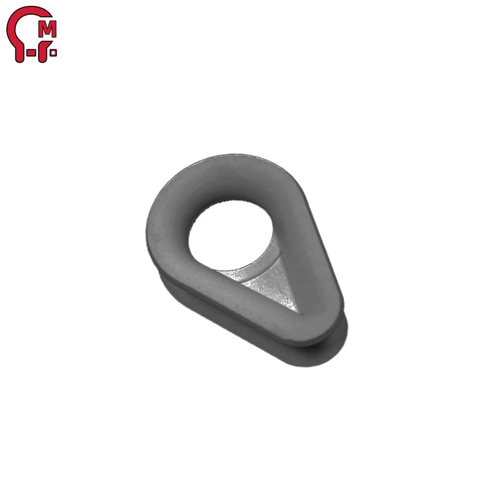 HLM Nylon Rope Thimble White Nylon Plastic Thimble for 12/16mm Nylon Cord Plastic Rope Thimble