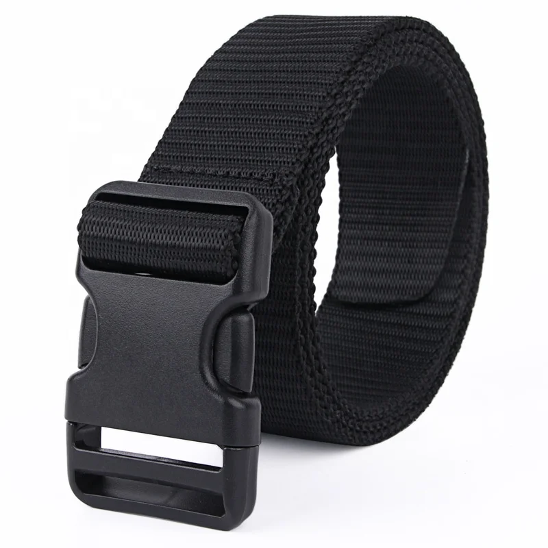 Factory Other Waist Nylon 8281 Belt With Plastic Press Buckle Belt For Mens Manufacture Custom Belt