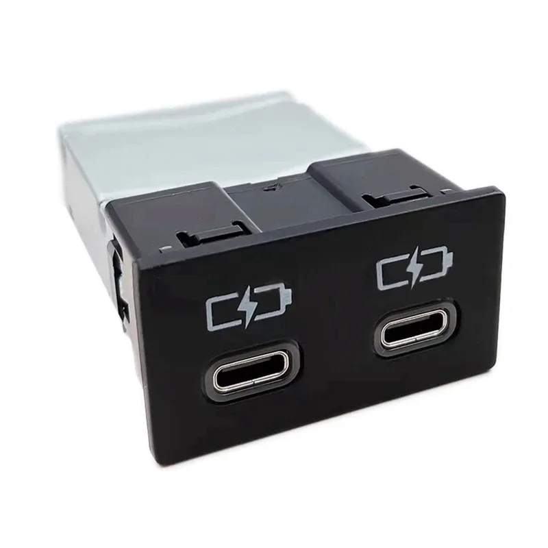 Car Double USB Charger Quick Charge type C Fast Charger For Toyota Corolla 2019-2021