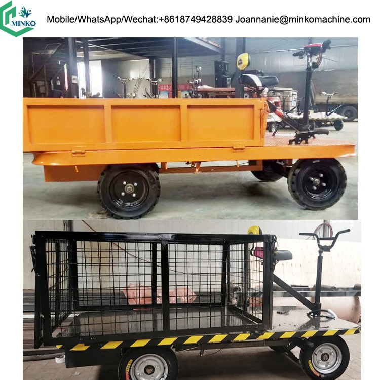 Electric Tricycle Cargo Carrier Platform Trolley Prices  Electric Flatbed Powered Trolley