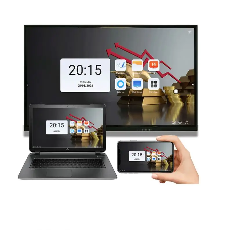 65 75 86 100 110 Inch Smart Board School Interactive Screen Electronic Flat Panels For Classroom Teaching