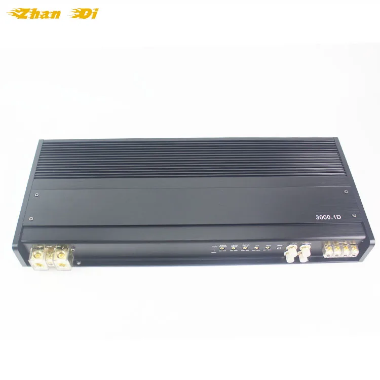 OEM Factory direct selling Low MOQ High quality class D 1Channel Amplifiers 1Ohm Rms 3000W Car Amplifiers