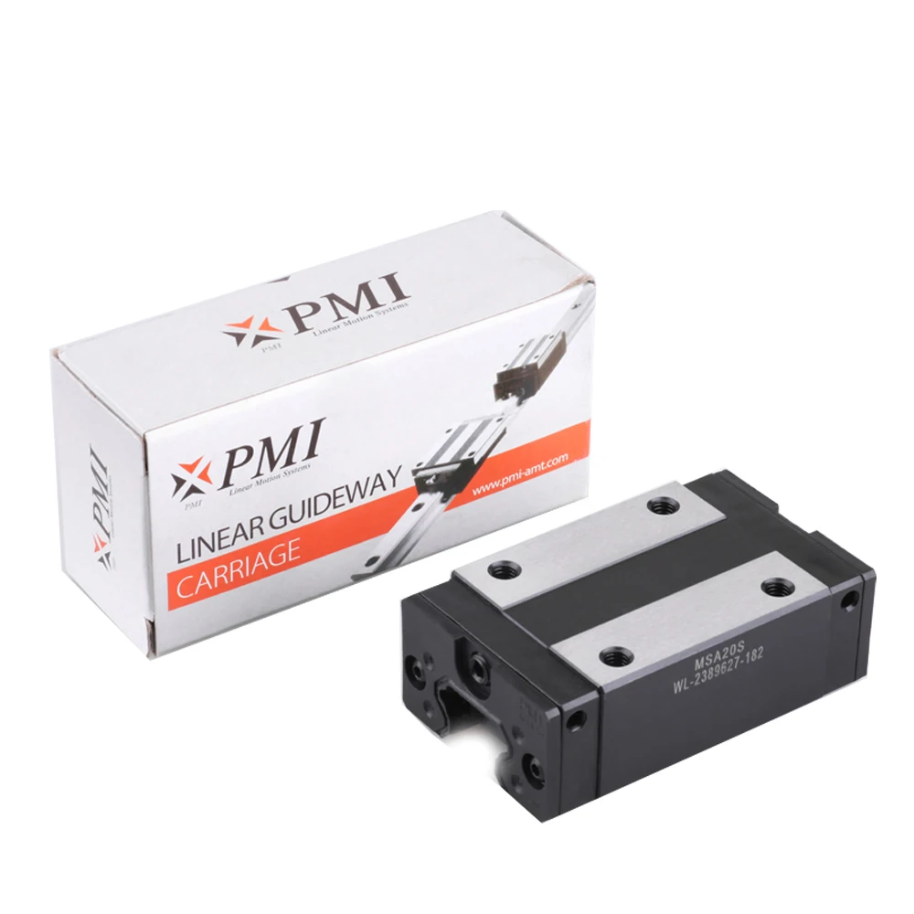 PMI линейной направляющей ползунок MSA15S-N 20S-N 25S-N 30S-N 35S-N 45S-N MSA MSB 15, 20, 25-30; Большие размеры 35-45 с v-образной КРЕПЕЖНОЙ ПЛАСТИНОЙ LS S-N