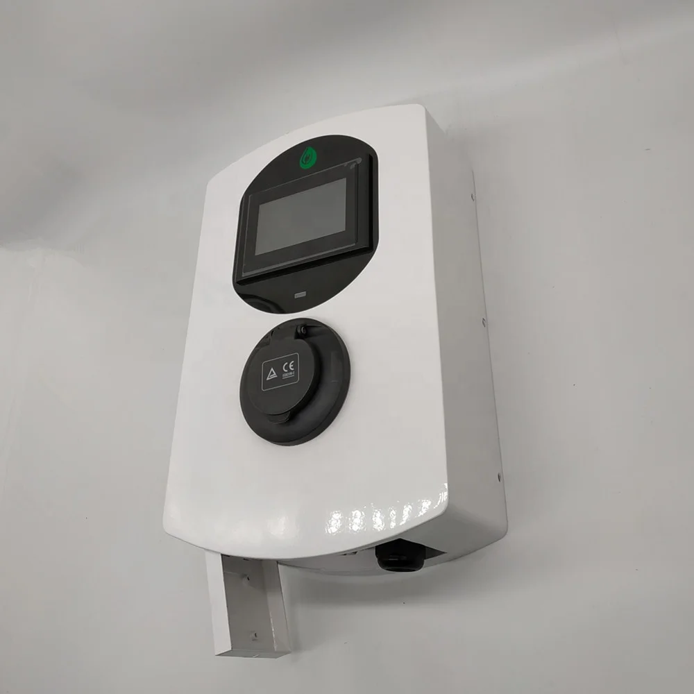 
3.3KW 230V 16A type 2 ev charger evse wallbox,AC charging pile with touching screen,type B RCD,choosing current,OEM 