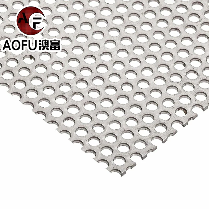 Stainless Steel Hexagonal/Round Hole Perforated Metal Sheet Aluminium Metal Screens For Decoration