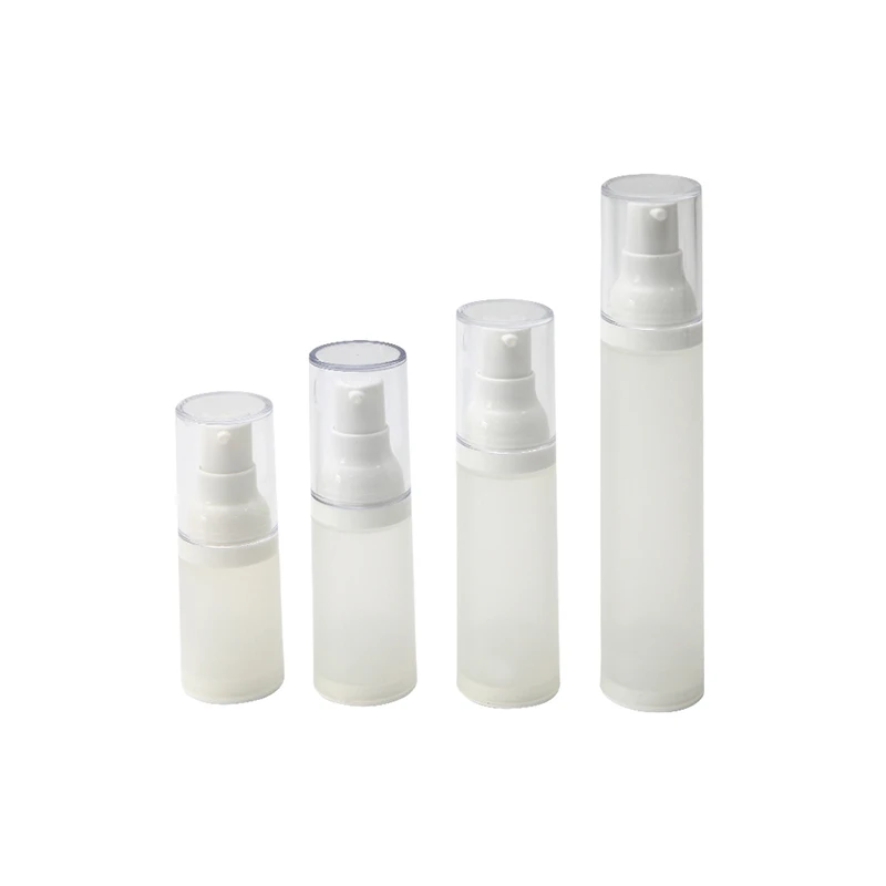 15ml 20ml 30ml 50ml pp material frosted plastic cosmetic airless pump bottle cosmetic airless bottle for skin care serum cream