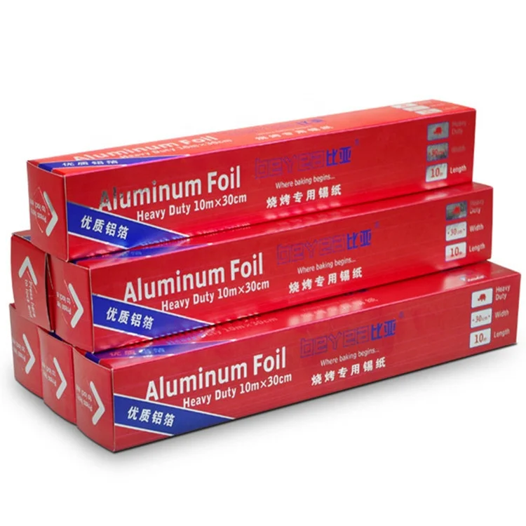 Wholesale Electric Oven Tin Foil Thick Lead Free Aluminized Paper Barbecue Aluminum Foil BBQ Pan Container Plate