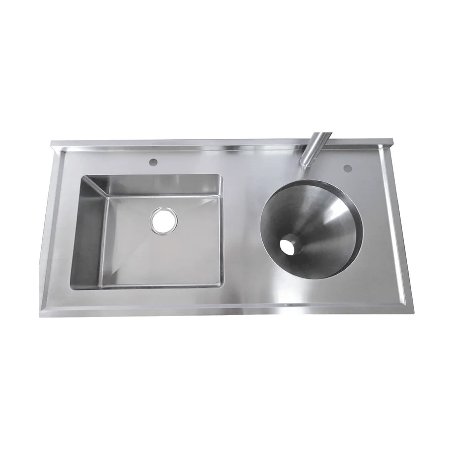 Luxury Stainless Steel Composite Rectangular Hospital Sink