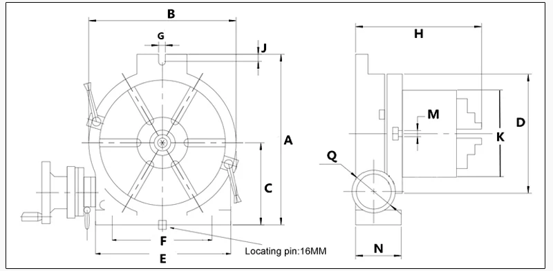 Vertical dividing head (4)