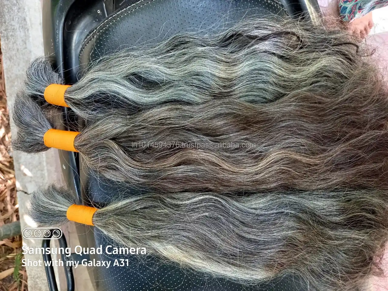 
SINGLE DONOR VIRGIN INDIAN GRAY REMY HAIR !!!!! 