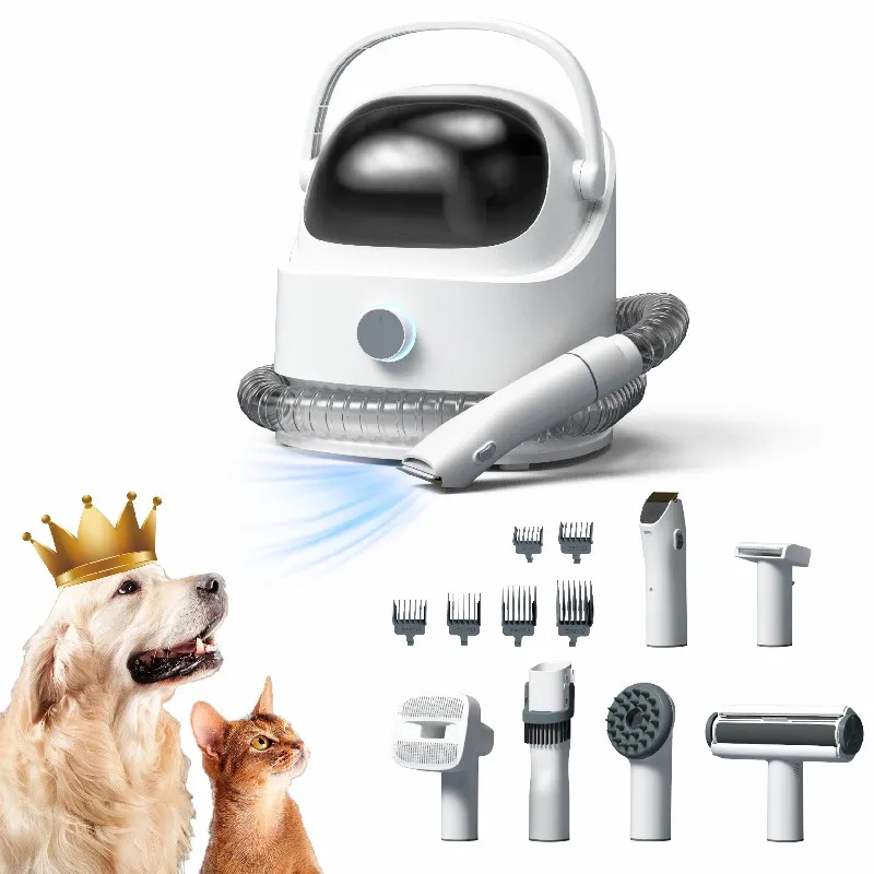 Electric Dog Clipper Trimmer Animal Hair Vacuum Cutting Machine Pet Shaver Grooming Kit Cat Dog Hair Grooming Vacuum Cleaner