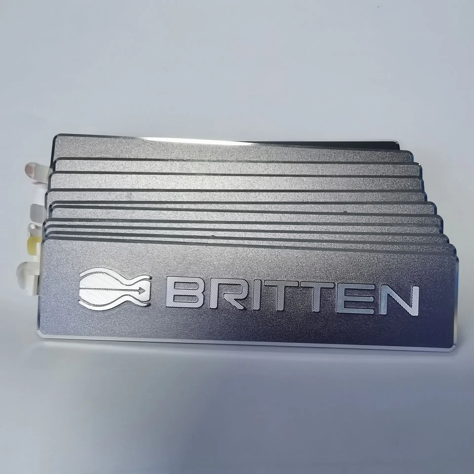 ecthing aluminum nameplate sticker steel logo label  for refridge tv machine laptop furniture