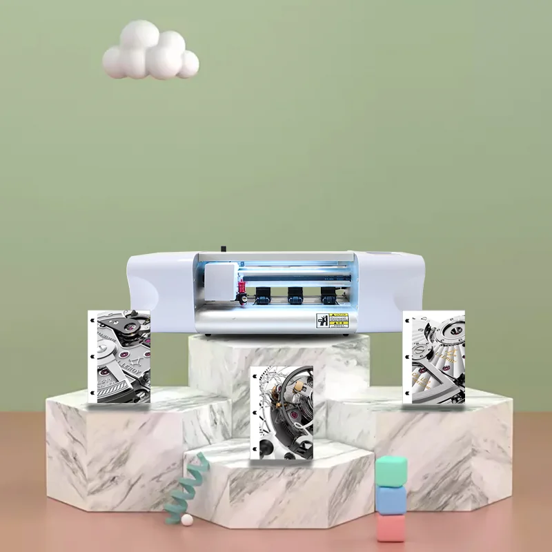 Портативная Защитная пленка для экрана мобильного телефона полностью автоматическая машина для резки задней крышки