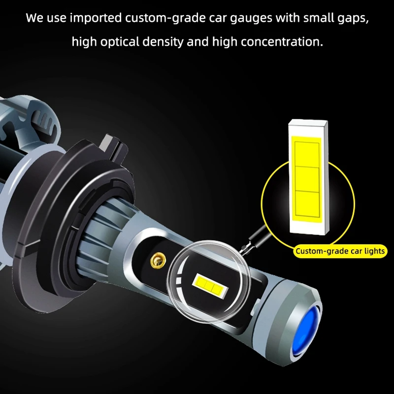 High Low Beam 6000K 8000K Drl 12V Plug and Play Car H1 H11 H4 H7 Devil Eye Led Headlights with Canbus