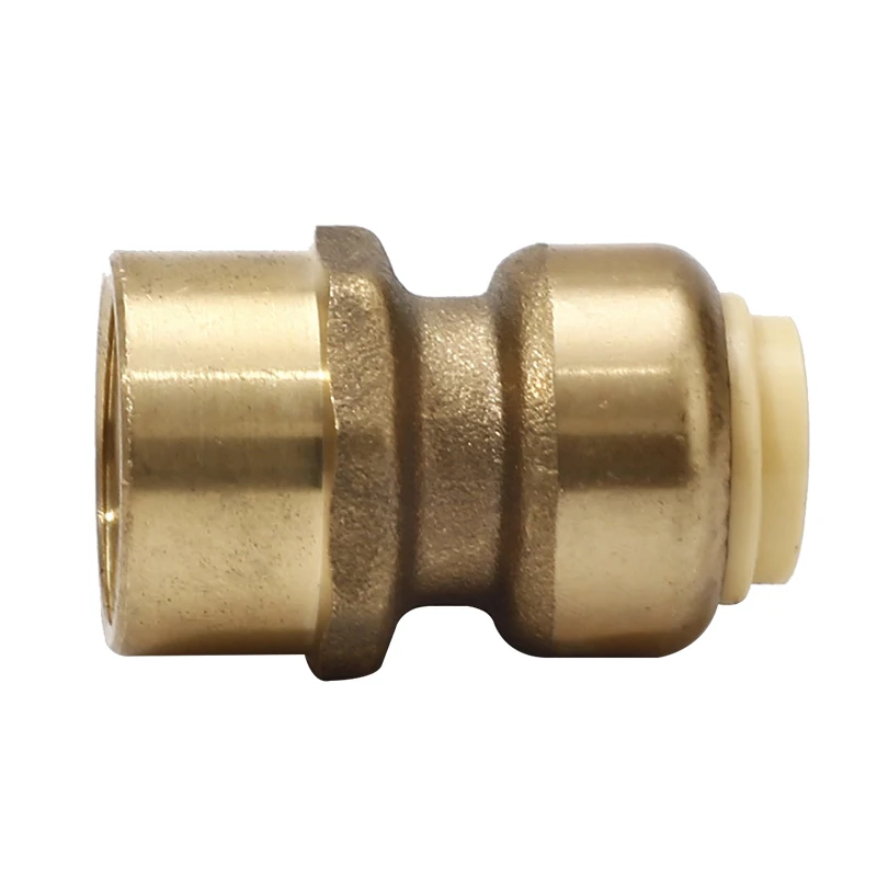 Brass Pipe Fittings Push Fit Fittings Straight Plumbing Fitting  For Copper Pex CPVC  Pipe
