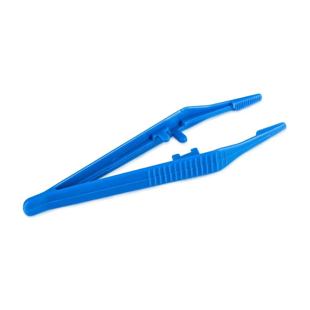 Medical disposables Standard size Manual Plastic Forceps 13cm long