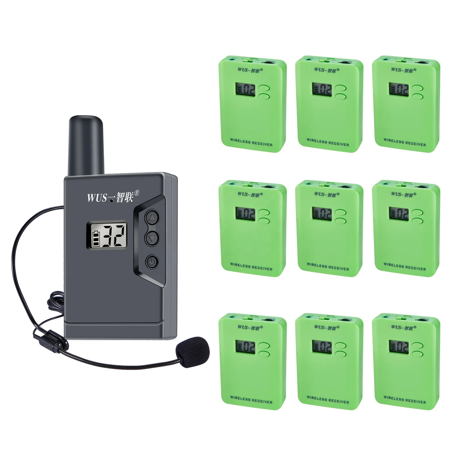 Wireless Tour Guide Systemsimultaneous interpretation conference walkie talkie tour guide microphone speaker