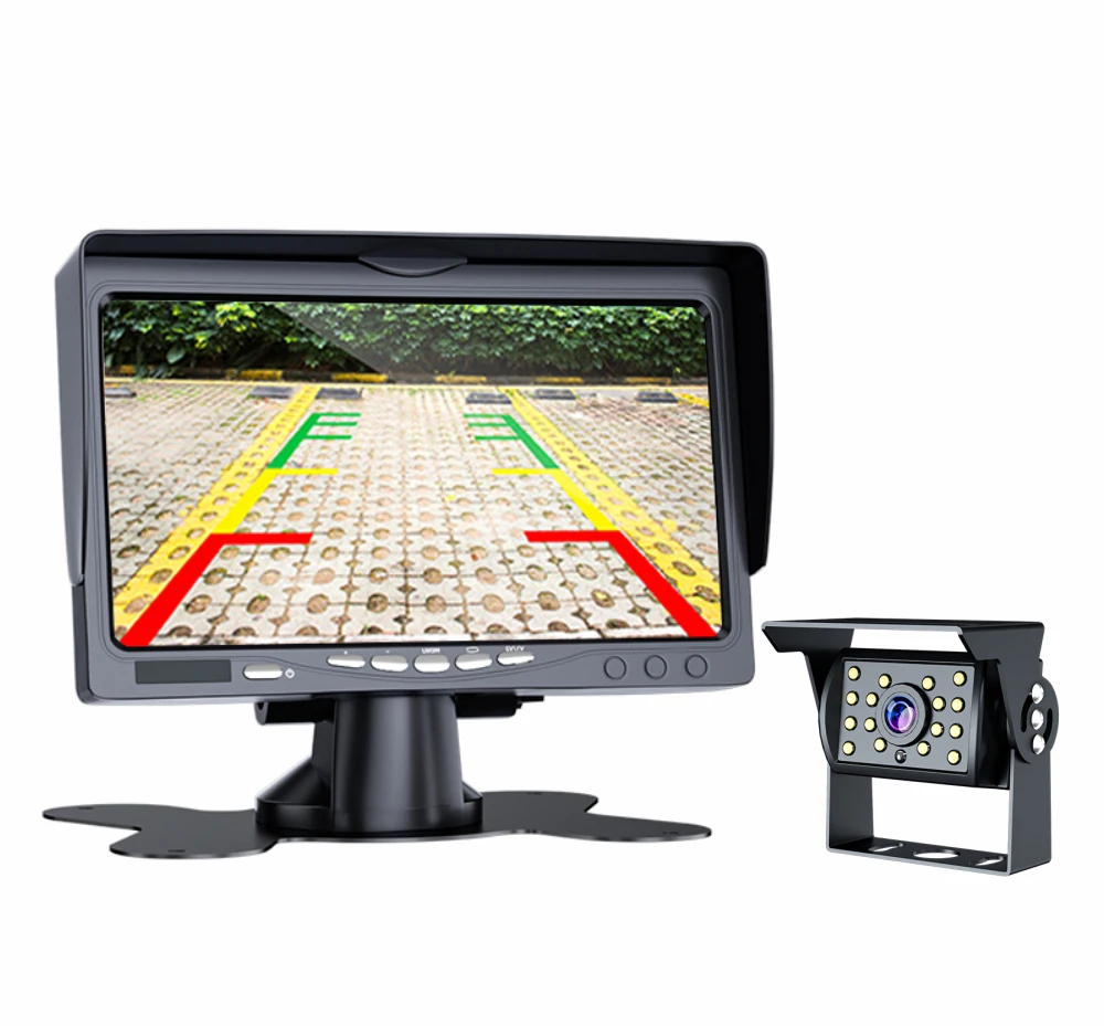 
Factory Support 7 Inch LCD monitor Kit Camera De Reversa De Recul Backup Rear View Camera System Car Reversing Aid 