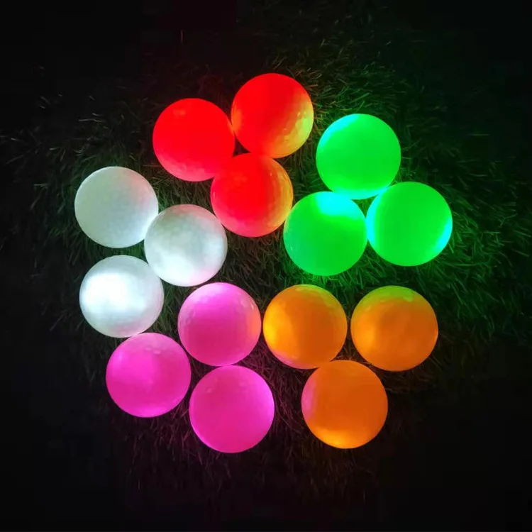 OEM Hot Selling Wholesale Tour Stable High Bounce Night Led Durable Golf Flashing Glowing Ball Led Malbon Golf Balls