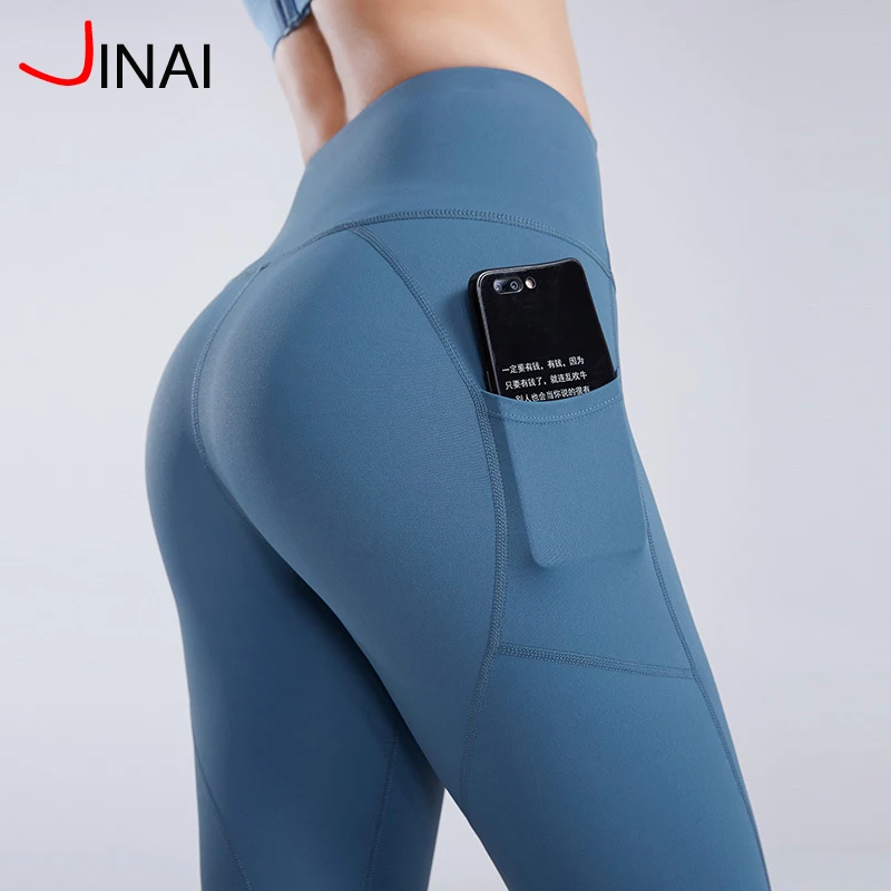 
China Yoga Pants with Pockets Extra Soft Tights with Pockets for Women Non See-Through High Waist Workout Leggings 