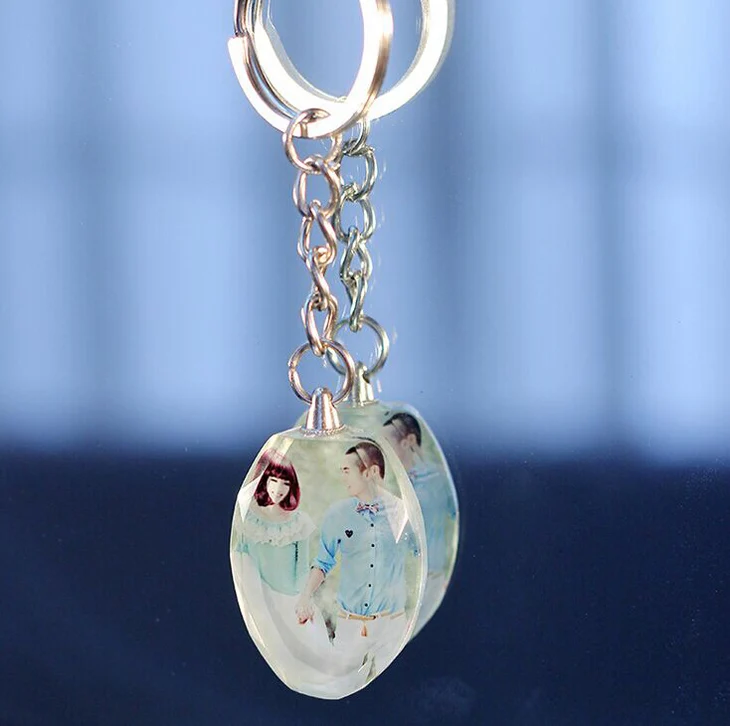 Personalized Gift Crystal Photo keychain key Chains MH-YS0462