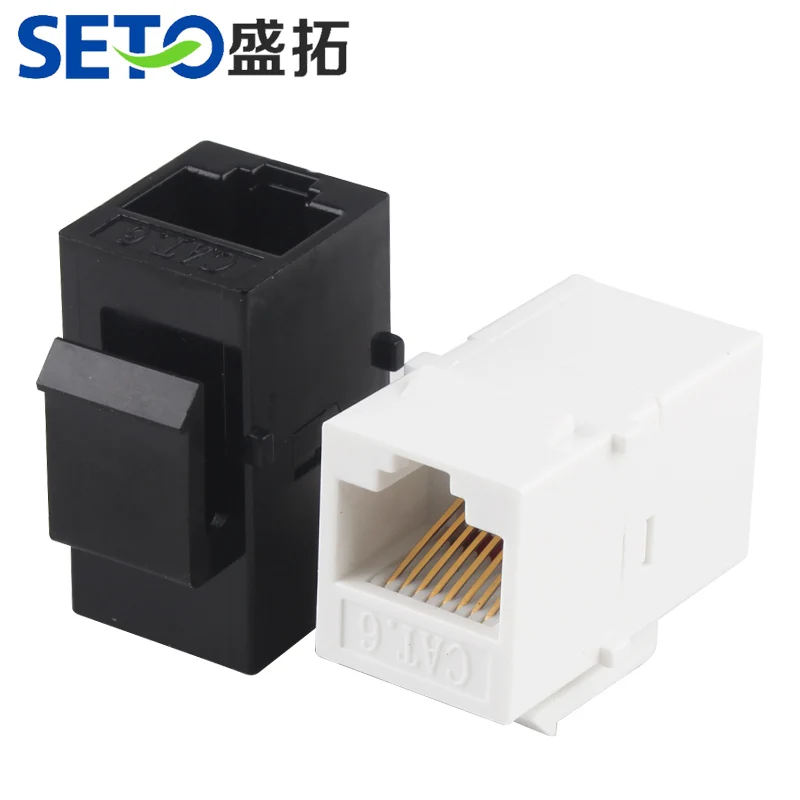 seto UTP Cat 6 keystone Jack RJ45  rj11 Inline keystone coupler