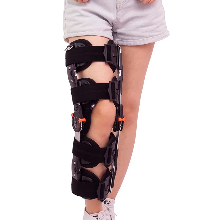 Medical Orthopedic Fracture Adjustable Neoprene ROM Hinged Ligament Knee Brace