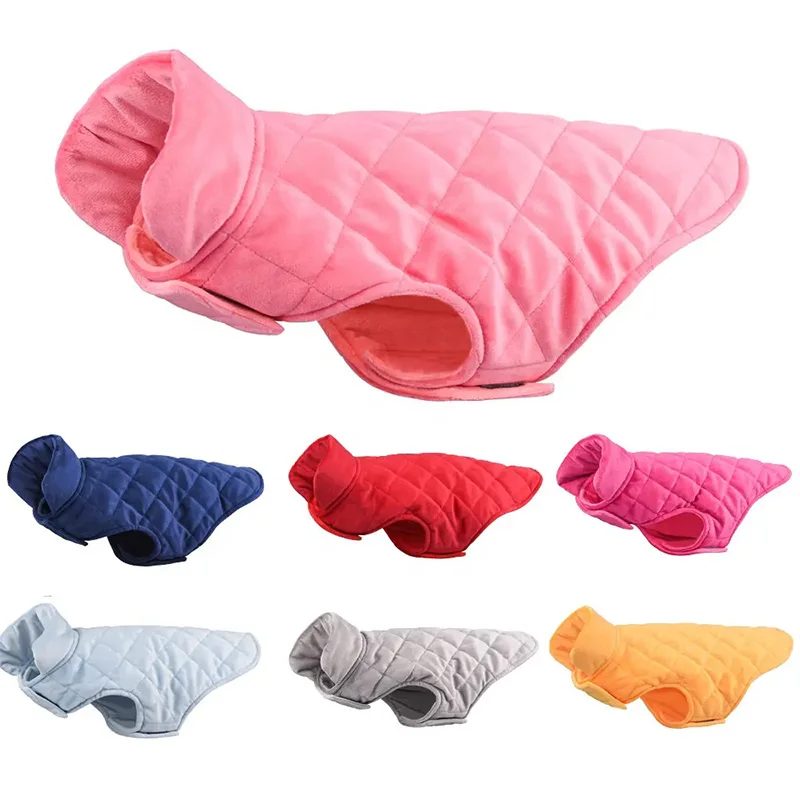 Velvet Dog Sweater Coat Pet Puppy Winter Jacket for Cold Weather Dog Apparel Carton Packaging Customized Stylish Windproof Plush