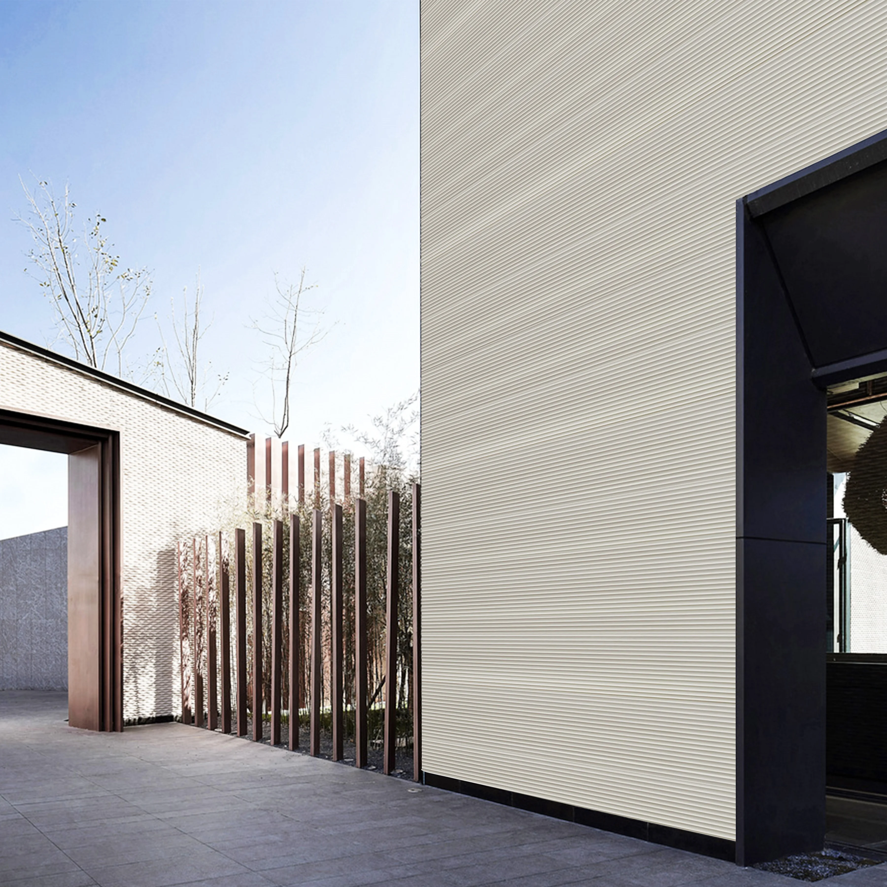 Green Artificial Magic Stone Ripple Board  MCM Ceramic  Tiles for Interior  and Exterior Wall Cladding