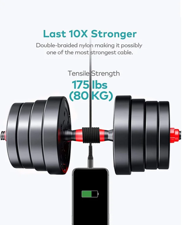 Black MFI USB nylon braid Fast Charging Cable iphone original wholesale charge cable mfi usb cable for iphone 11 12 13