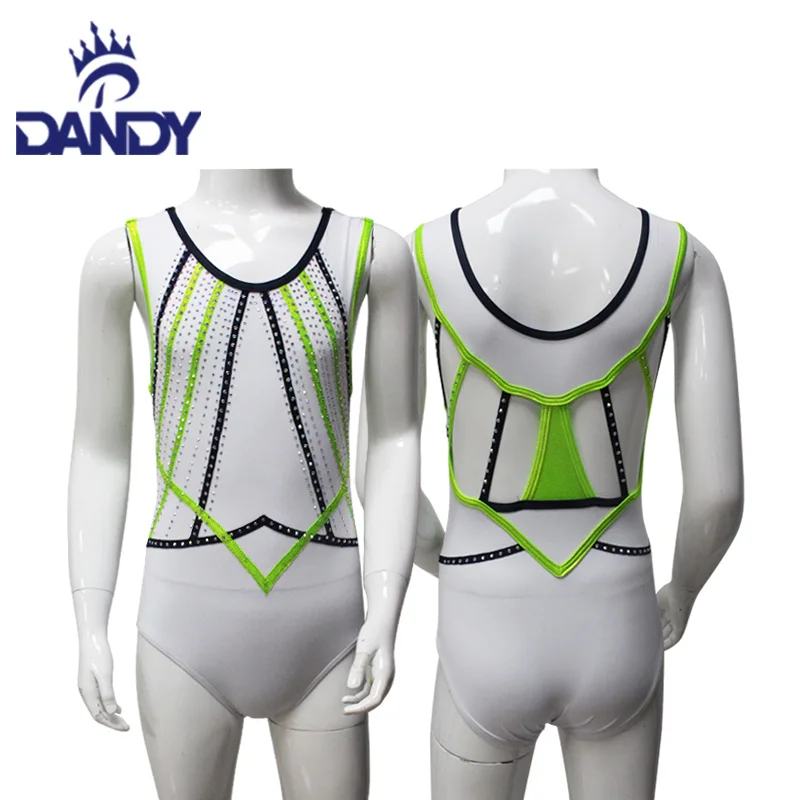 Hot Sales Wholesale Custom Made girls leotards Sublimated leotards gymnastics girls With Rhinestone For Team