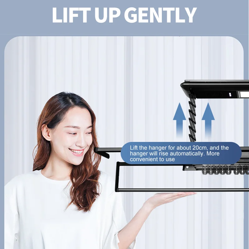 Manufacturer wholesale electric clothes drying rack Smart ceiling mounted clothes dryer clothes hanger