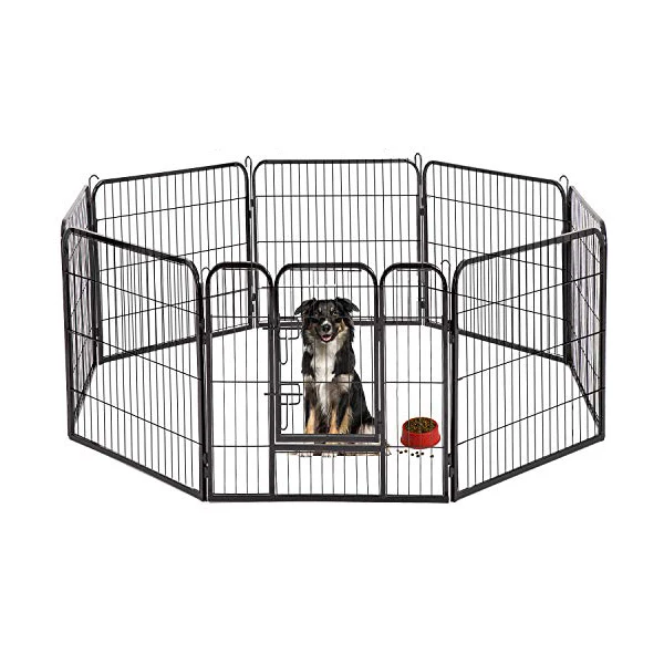 2021 New Scalable Popular Unique Steel Tube Cage Dog Fence for Pet