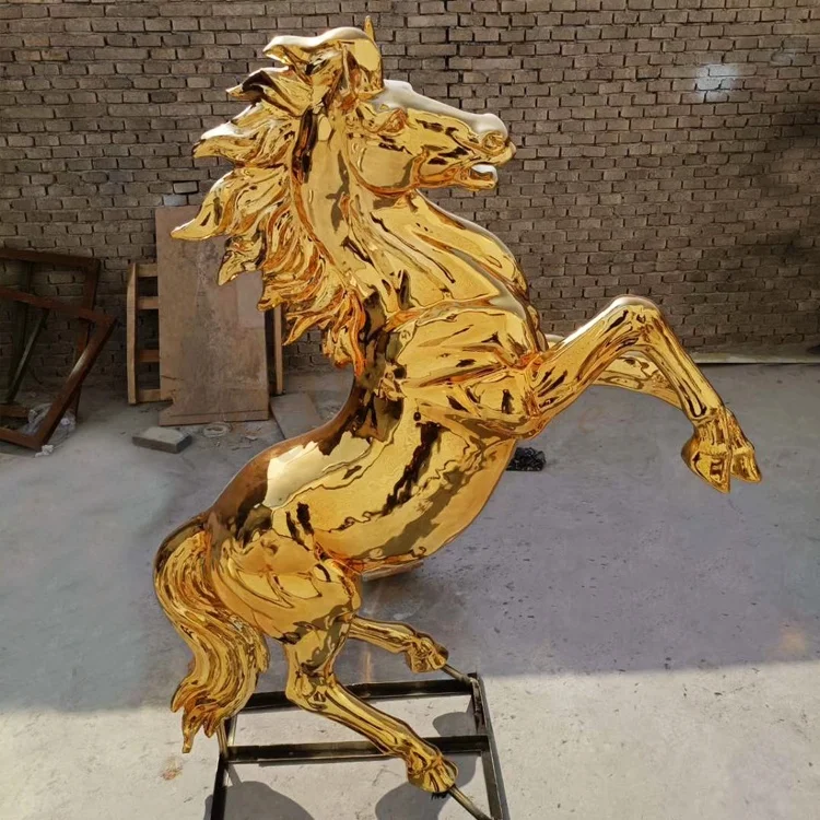 Fiberglass Horse Sculpture Fiberglass outdoor sculpture for Garden Sculpture Animals outdoors Fiberglass For sale