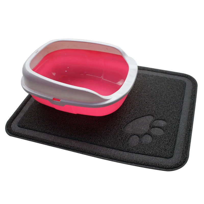 
Custom waterproof mesh pet floor toilet trapper litter mat for cats 