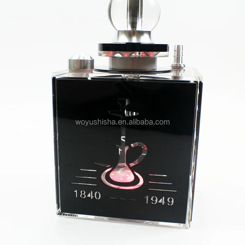 Набор акриловых кальянов портативный кальян небольшой квадратный акриловый со светодиодной подсветкой