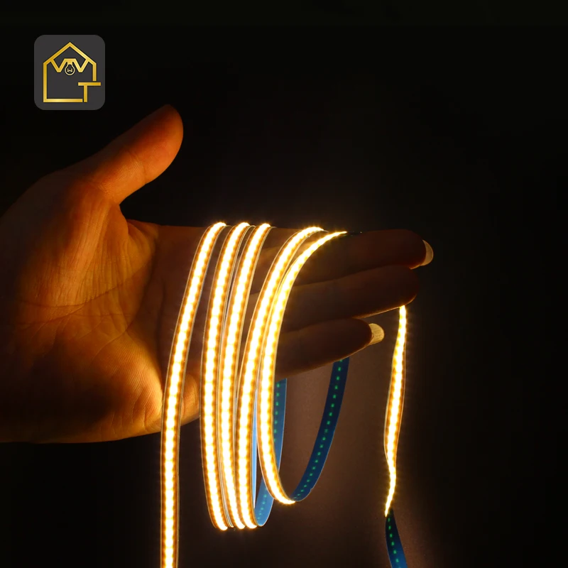 Led silicone waterproof light strip 12V 24V wide 10mm 8mm flexible Led light strip RA90 can be used for decorative lighting